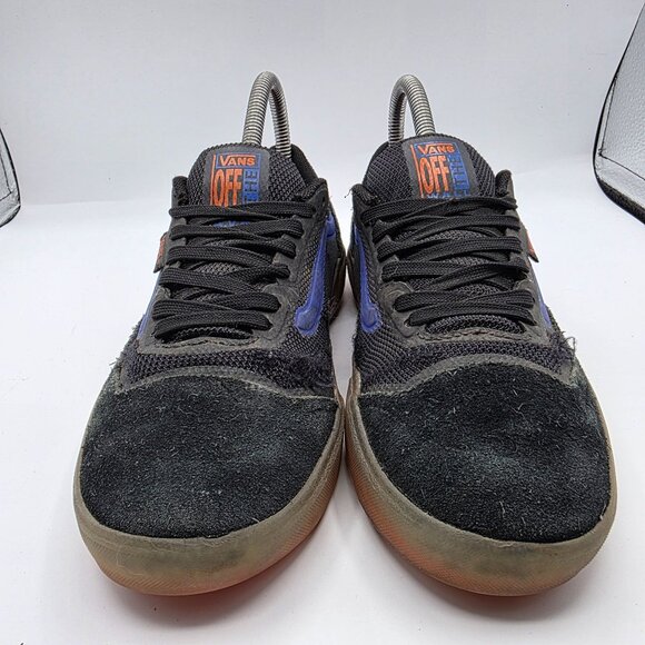 Vans Ave Pro Mens Size 6 Black Orange Athletic Shoes Skateboarding Casual Walk - Picture 13 of 14